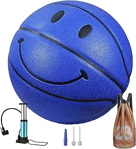 shengy no 7 smiling face basketball sweat absorbing pu leather soft and not hurting hands suitable for