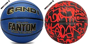 and1 rubber basketball bundle two regulation official size basketballs  ‎and1 b0c2k8xqq9
