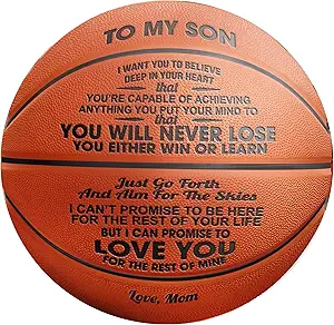 customized basketball to our son basketball from dad and mom to son basketball ?dickis b0bzmcbzcl