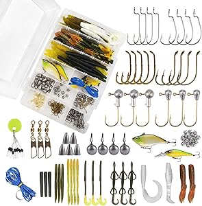 madbite 181/196/214pcs terminal tackle kits fresh and saltwater bass/panfish/trout fishing tackle kits
