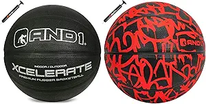 and1 rubber basketball bundle two regulation official size basketballs  ?and1 b0c1lt6w6h