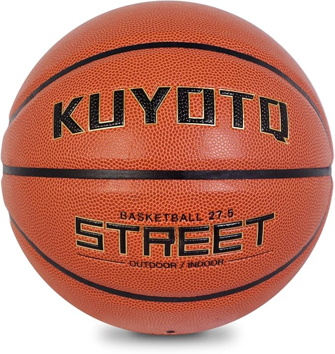 kuyotq kids youth adult street basketball soft composite leather basketball indoor outdoor size 5/7
