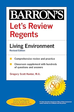 let s review regents living environment 1st edition gregory scott hunter 1506264786, 978-1506264783