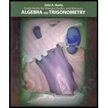 study guide for stewart/redlin/watson s algebra and trigonometry 1st edition john a. banks 0534382673,