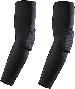 mrdinrt elbow pads basketball shooter sleeves collision avoidance hex padded elbow for volleyball football
