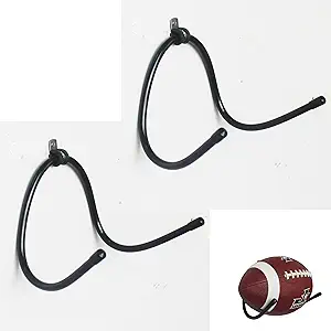 yyst football wall mount football wall rack holder display storage rack black no ball included  ?yyst