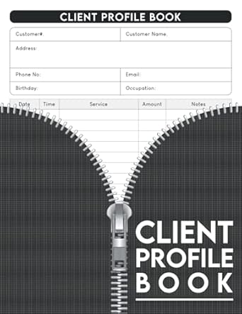 client profile book personal client record book customer information client appointment book for salons nail