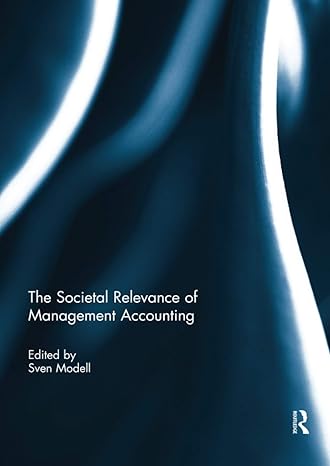 the societal relevance of management accounting sven modell 1138089397, 978-1138089396