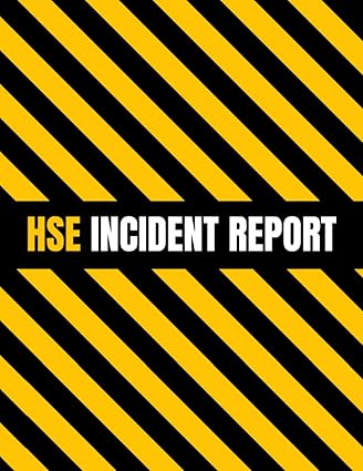 hse accident report book accident and incident report form security health and safety record book track all