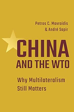 china and the wto why multilateralism still matters 1st edition petros c mavroidis ,professor andre sapir