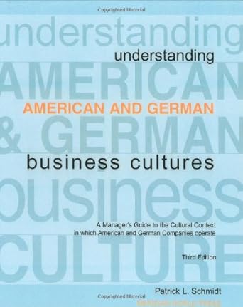 understanding american and german business cultures 1st edition patrick l schmidt 0968529305, 978-0968529300