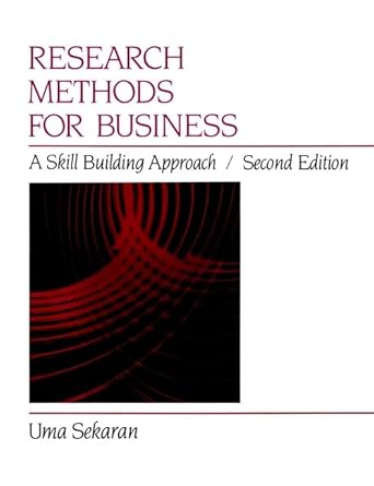 research methods for business a skill building approach 1st edition uma sekaran 0471618896, 978-0471618898