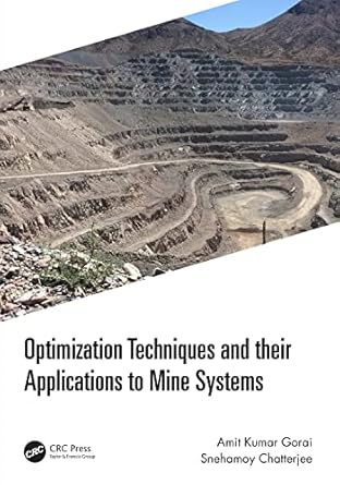 optimization techniques and their applications to mine systems 1st edition amit kumar gorai ,snehamoy