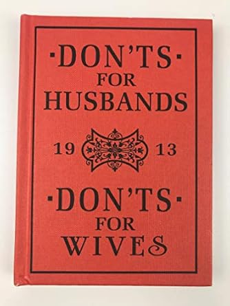 donts for husbands and donts for wives 1st edition blanche ebbutt 1435113411, 978-1435113411