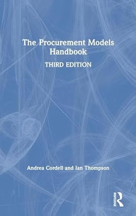 the procurement models handbook 1st edition andrea cordell ,ian thompson 0815375611, 978-0815375616