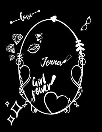 jenna vintage style personalised notebook/diary/journal for women and girls 1st edition katrina morgan