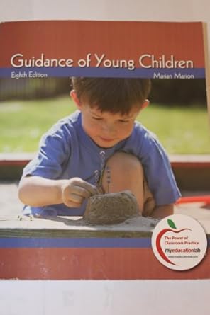 guidance of young children 1st edition marian c marion 0137034024, 978-0137034024