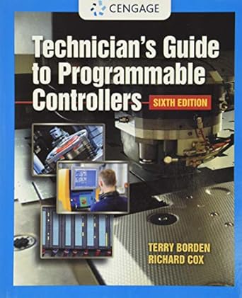 technicians guide to programmable controllers 1st edition terry borden ,richard cox 1111544093, 978-1111544096