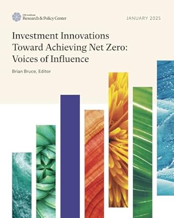 investment innovations toward achieving net zero voices of influence 1st edition cfa institute ,brian bruce