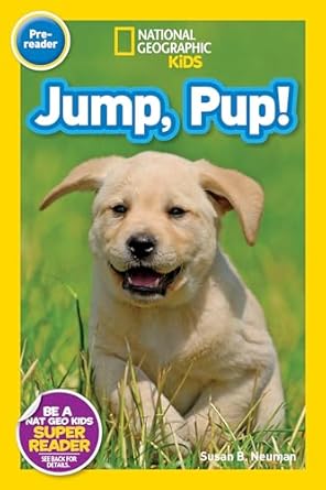 national geographic readers jump pup 1st edition susan b neuman 1426315082, 978-1426315084