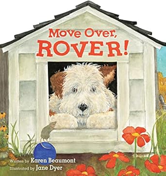 move over rover shaped board book 1st edition karen beaumont ,jane dyer 132860635x, 978-1328606358