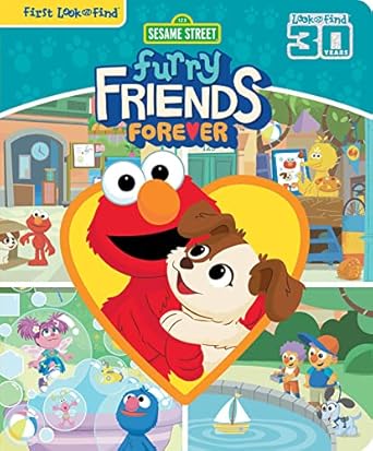 sesame street elmo big bird and more furry friends forever first look and find activity book pi kids 1st