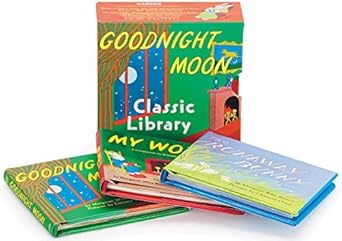 goodnight moon classic library contains goodnight moon the runaway bunny and my world   3 5 inches 1st