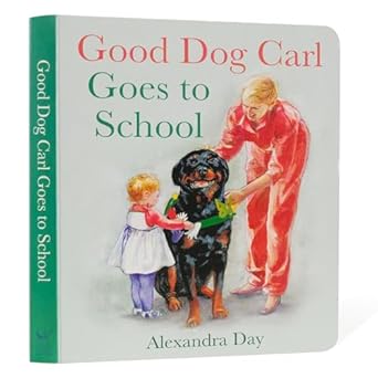 good dog carl goes to school board book 1st edition alexandra day 1514990083, 978-1514990087