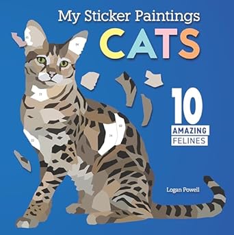 my sticker paintings cats 10 amazing felines create sticker portraits of a red maine coon savannah cat
