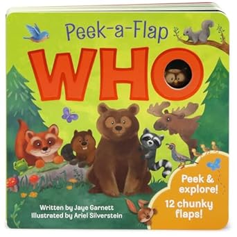who peek a flap board book 1st edition jaye garnett ,cottage door press ,ariel silverstein 168052125x,