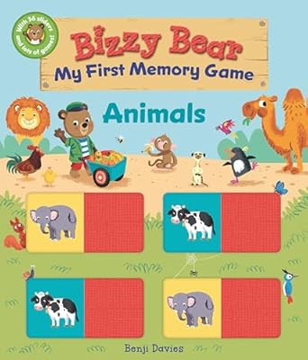 bizzy bear my first memory game animals 1st edition benji davies 1536230340, 978-1536230345