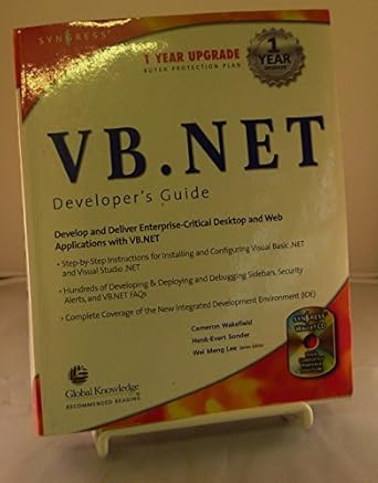 vb net developers guide 1st edition syngress ,cameron wakefield 1928994482, 978-1928994480