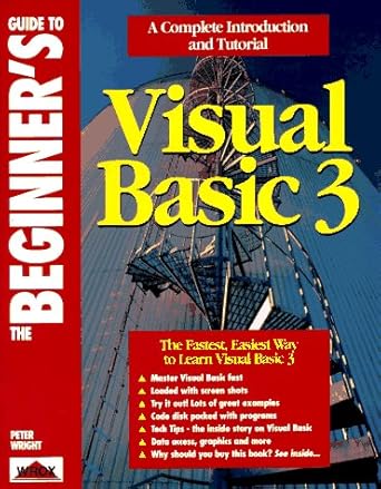 the beginners guide to visual basic 3 1st edition peter wright 1874416192, 978-1874416197