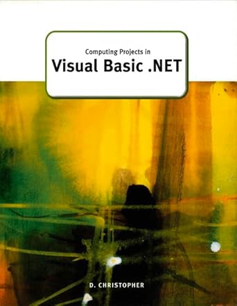 computing projects in visual basic net 1st edition mr derek christopher 1903112915, 978-1903112915