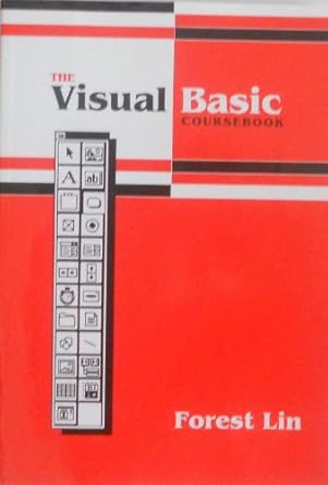 the visual basic coursebook 1st edition forest lin 1881991377, 978-1881991373