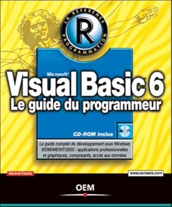 visual basic 6 le guide du programmeur 1st edition gerard frantz 2746402343, 978-2746402348