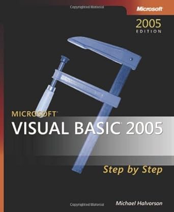 microsoft visual basic 2005 step by step 1st edition michael halvorson 0735621314, 978-8120329126