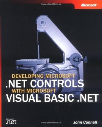 developing microsoft net controls with microsoft visual basic net 1st edition john connell 0735619247,