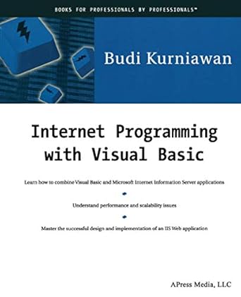 internet programming with vb 1st edition budi kurniawan 1893115755, 978-1893115750
