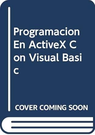 programacion en activex con visual basic 1st edition  8441504806, 978-8441504806