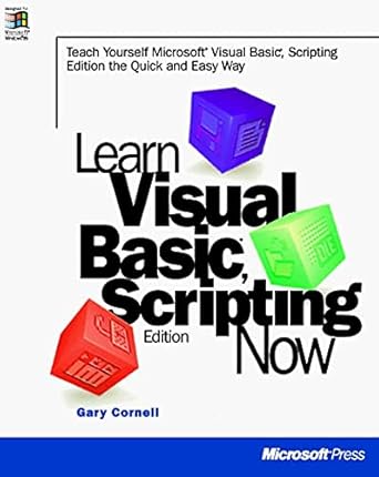 learn microsoft visual basic   now 1st edition gary cornell 1572313471, 978-1572313477