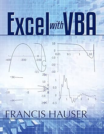 excel with vba 1st edition francis hauser 151182008x, 978-1511820080