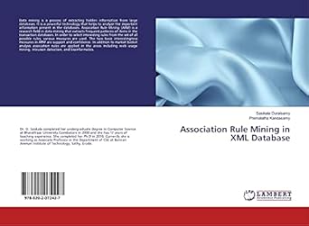 association rule mining in xml database 1st edition sasikala duraisamy ,premalatha kandasamy 6202072423,