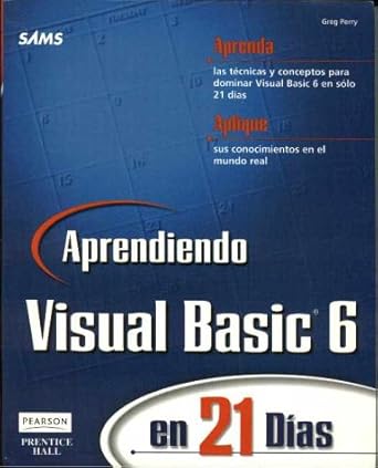 aprendiendo visual basic 6 en 21 dias 1st edition greg perry 970170245x, 978-9701702451