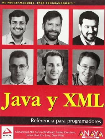 java y xml 1st edition mohammad akif ,steven brodhead ,andrei cioroianu 8441513546, 978-8441513549