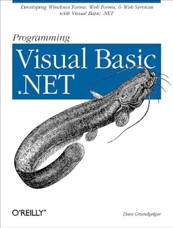 programming visual basic net 1st edition dave grundgeiger 0596000936, 978-0596000936