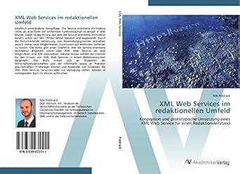 xml web services im redaktionellen umfeld konzeption und prototypische umsetzung eines xml web service fur