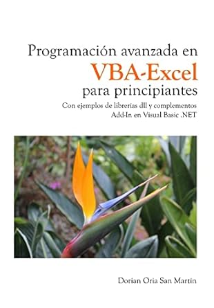 programacion avanzada en vba excel para principiantes con ejemplos de librerias dll y complementos add in en