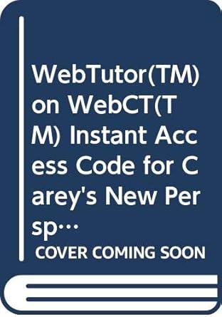 webtutor on webct instant access code for careys new perspectives on creating web pages with html xhtml and