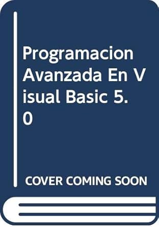 programacion avanzada en visual basic 5 0 1st edition bruce mckinney 844811373x, 978-8448113735